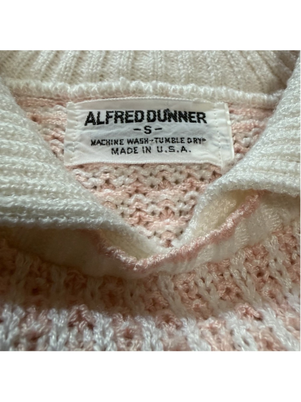 Vintage 80s Pink Pastel Knit Polo - Size Small - Picture 6 of 8